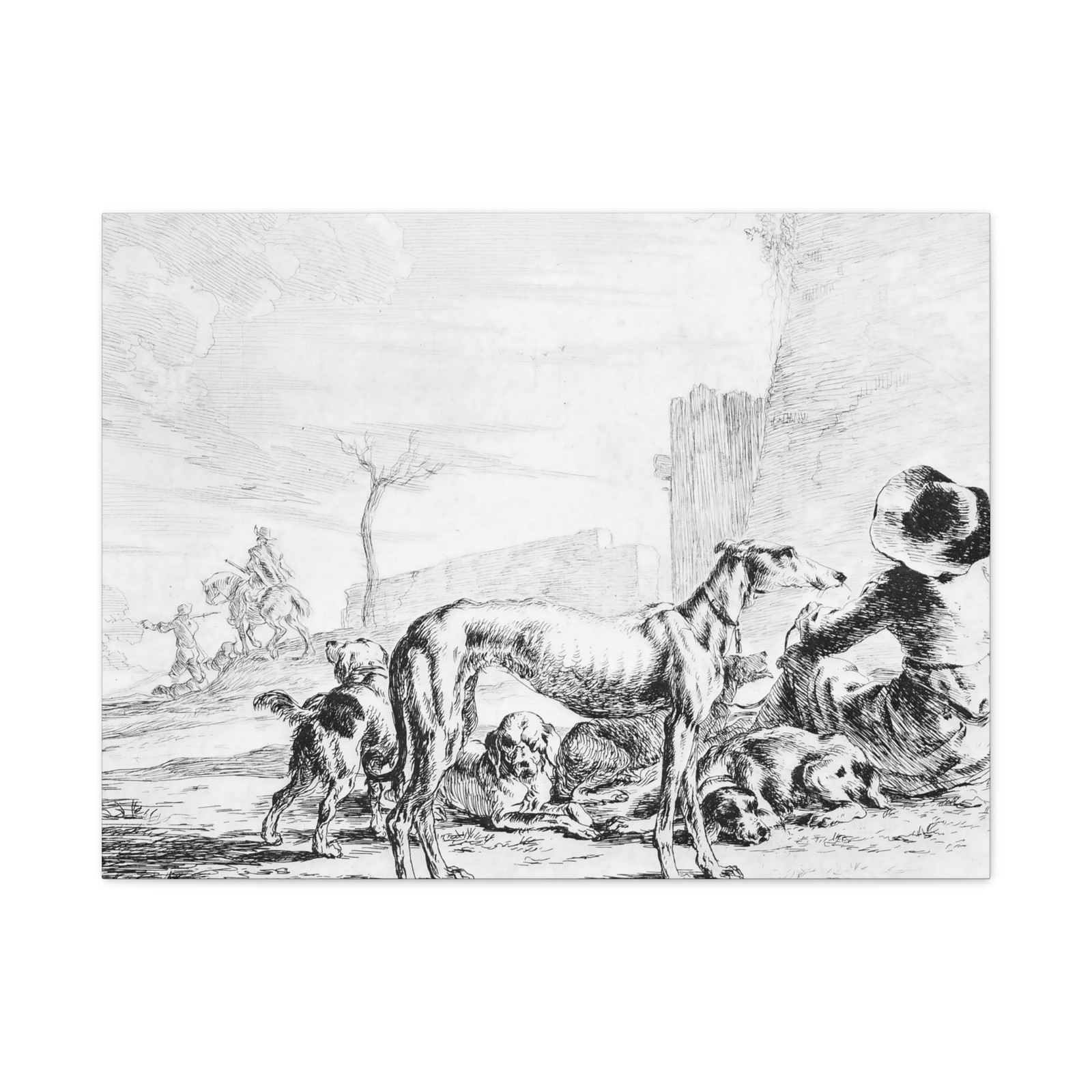 Hendrick Goltzius - Frederick de Vries - 1597 v3 - Canvas Wall Art