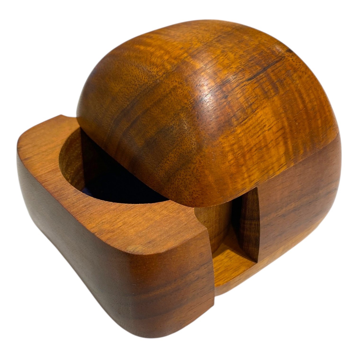 Vintage Mid Century Dean Santner Koa Wood Jewelry Trinket Box San Francisco Vintage Mid Century Dean Santner Koa Wood Jewelry Trinket Box San Francisco