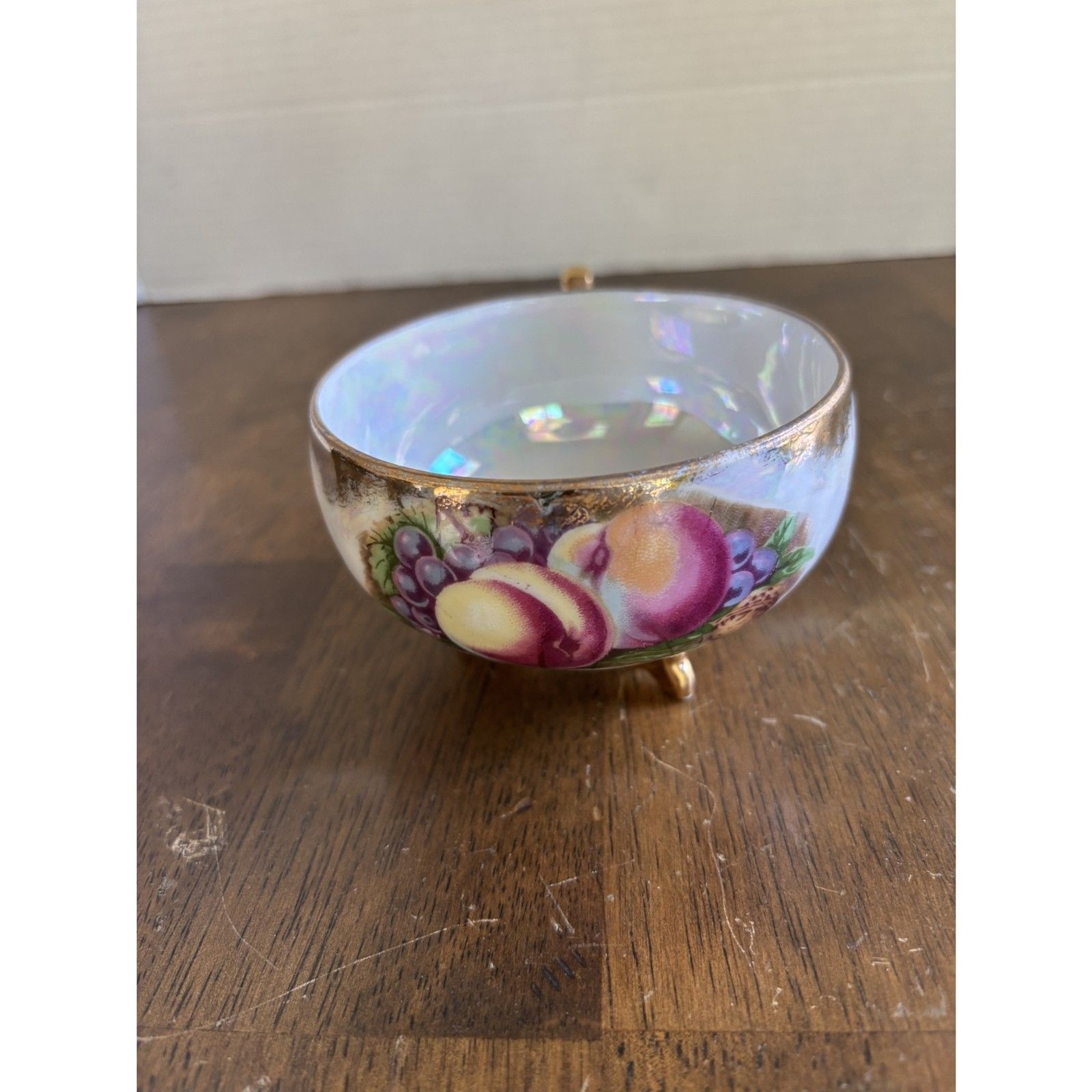 Vintage Royal Sealy iridescent footed teacup
