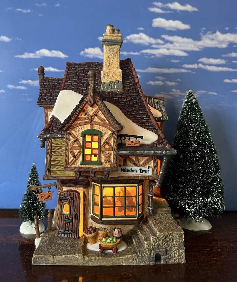 DEPT 56 Dickens MELANCHOLY TAVERN A Christmas Carol, Recent version, Rare, 3D DEPT 56 Dickens MELANCHOLY TAVERN A Christmas Carol, Recent version, Rare, 3D