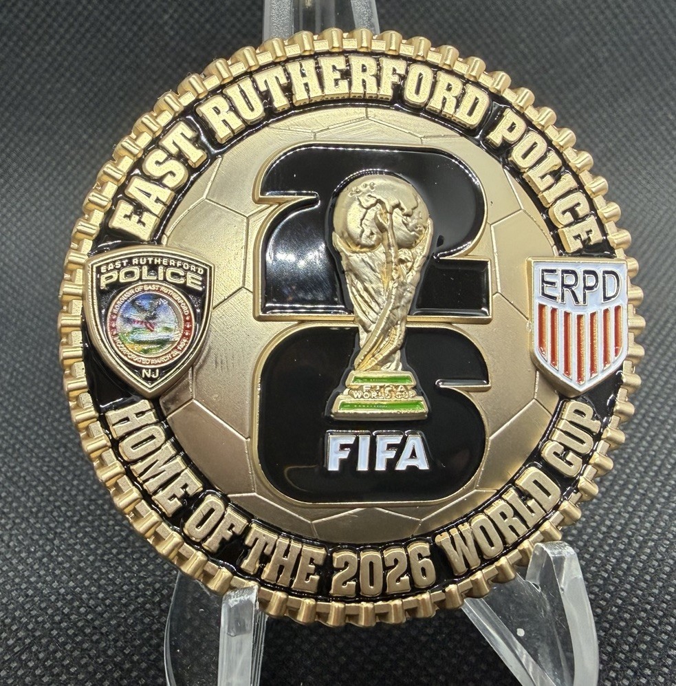 New Jersey East Rutherford Police Depart. World Cup 2026 MetLife Stadium Coin