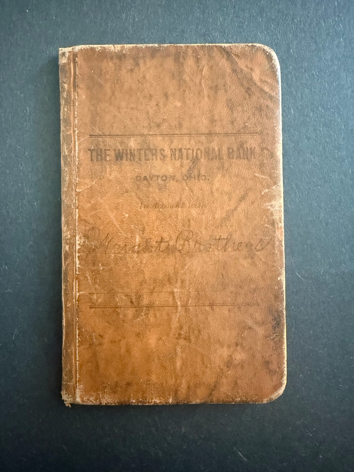 Wright Brothers’ Original Business Bankbook, 1908–1912—Attributed Wilbur Wright