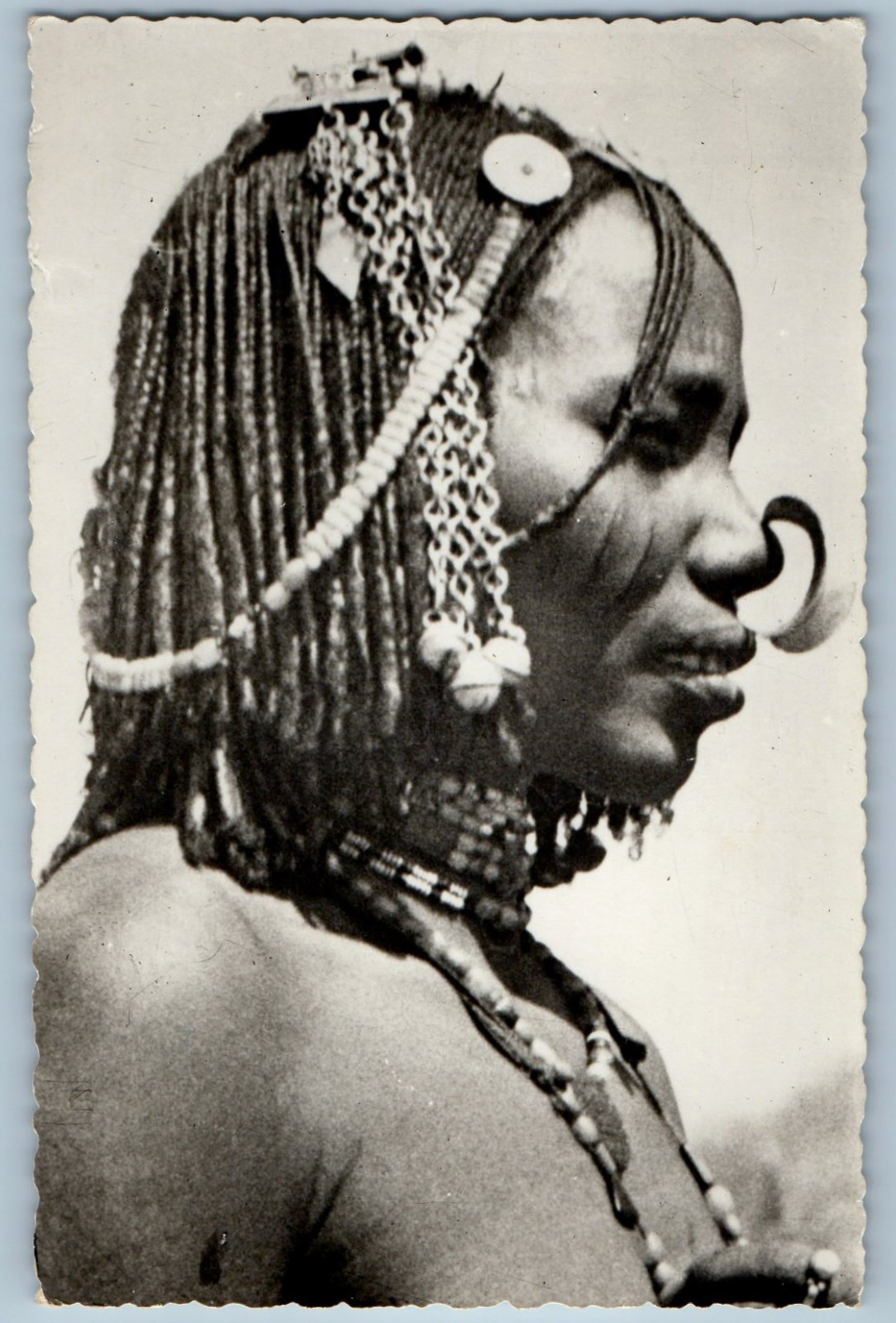 Ethiopia Postcard Ethiopian People Cunama c1950's Vintage RPPC Photo