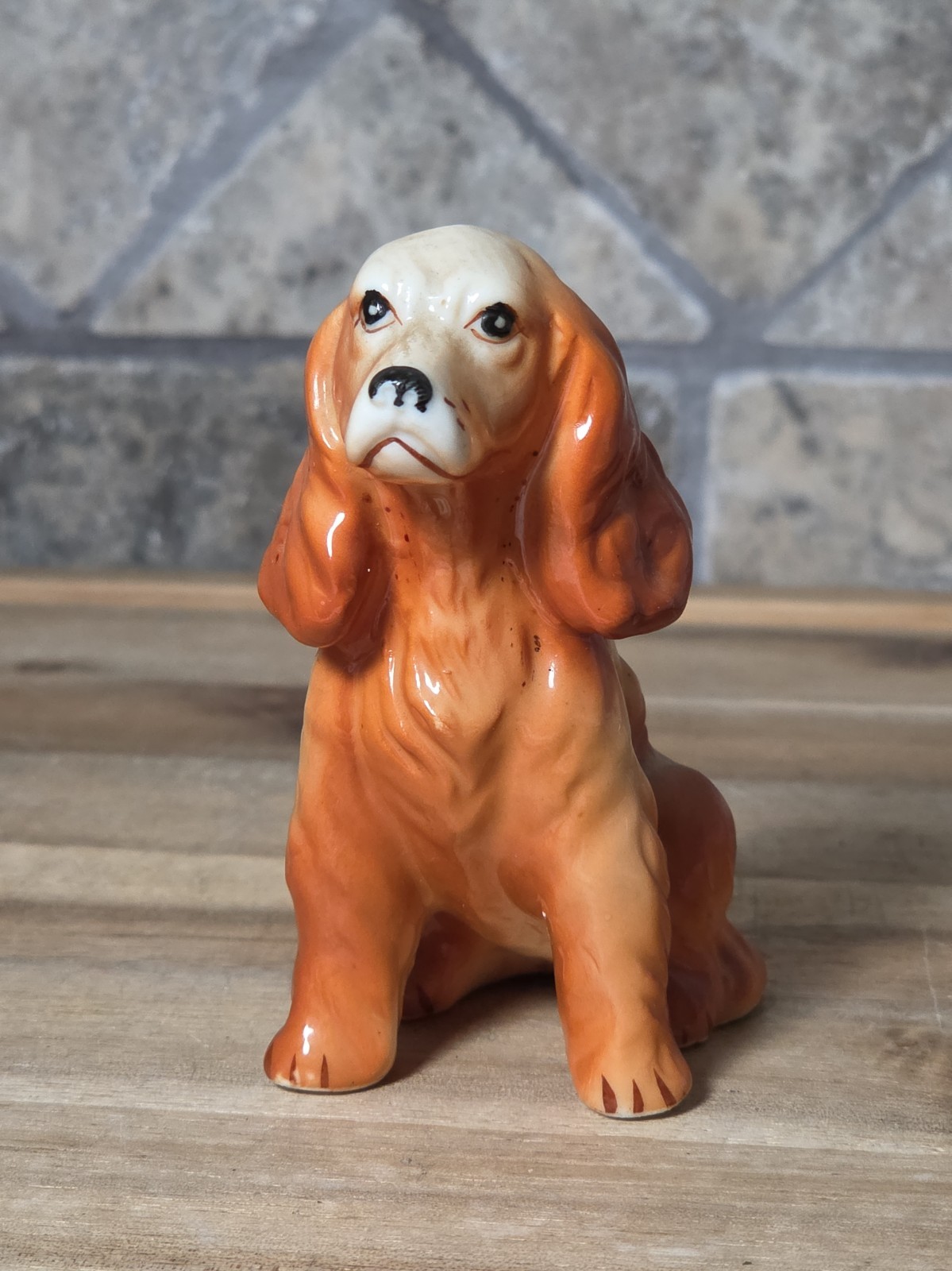 Vintage Cocker Spaniel Bone China Figurine, Statue, Sculpture 3 inches Tall Vintage Cocker Spaniel Bone China Figurine, Statue, Sculpture 3 inches Tall