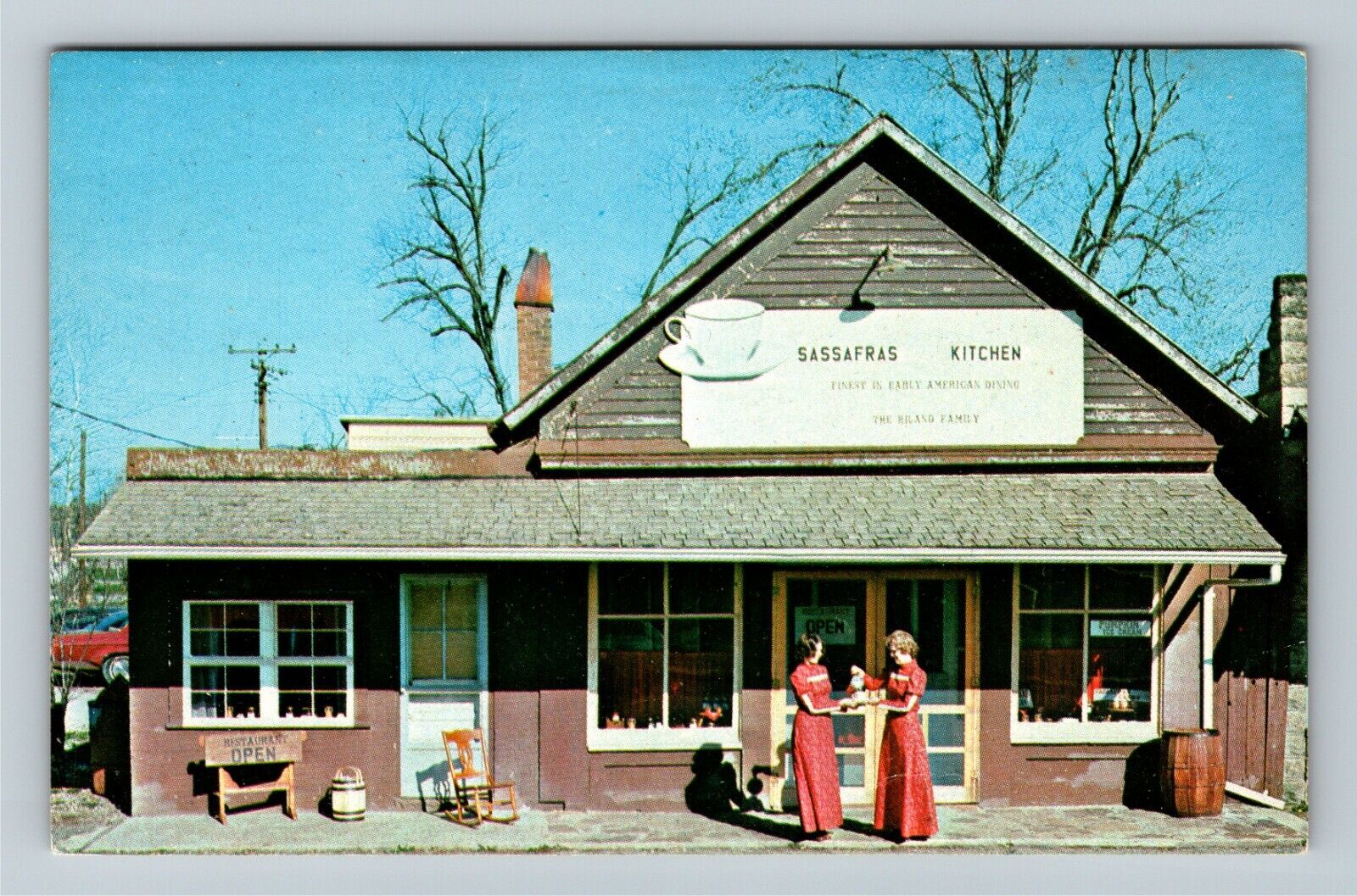 Bridgeton, IN-Indiana, Sassafras Kitchen, Antique Vintage Souvenir Postcard