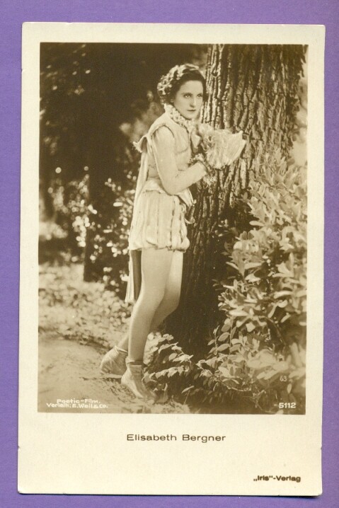 ELISABETH BERGNER # 5112 VINTAGE PHOTO PC. PUBLISHER GERMANY 511