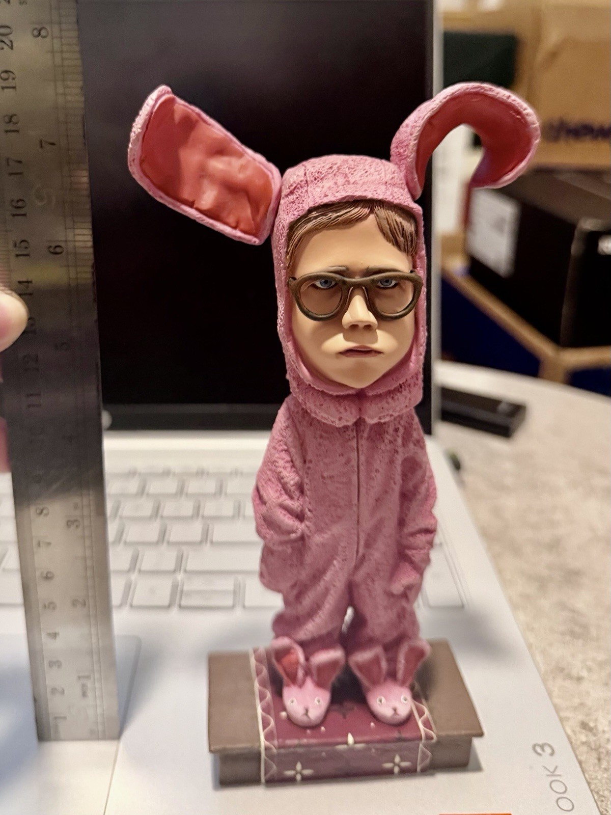 NECA A Christmas Story Ralphie Pink Bunny Suit Bobblehead Figure