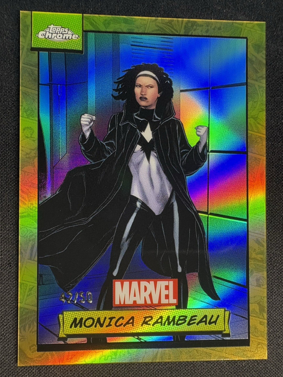 2024 Topps Chrome Marvel #145 Monica Rambeau Doom Spider Gambit TRUE GOLD /50 2024 Topps Chrome Marvel #145 Monica Rambeau Doom Spider Gambit TRUE GOLD /50