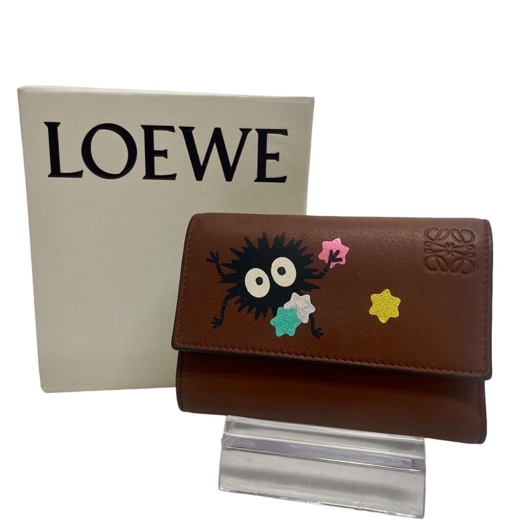 LOEWE x Spirited Away Collaboration Susuwatari Wallet Studio Ghibli Used #501
