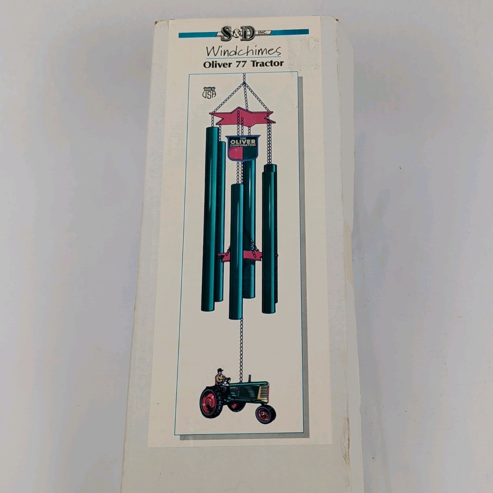 Vintage Oliver 77 Tractor Wind Chimes S&D USA - SEALED Original Box RARE Vintage Oliver 77 Tractor Wind Chimes S&D USA - SEALED Original Box RARE