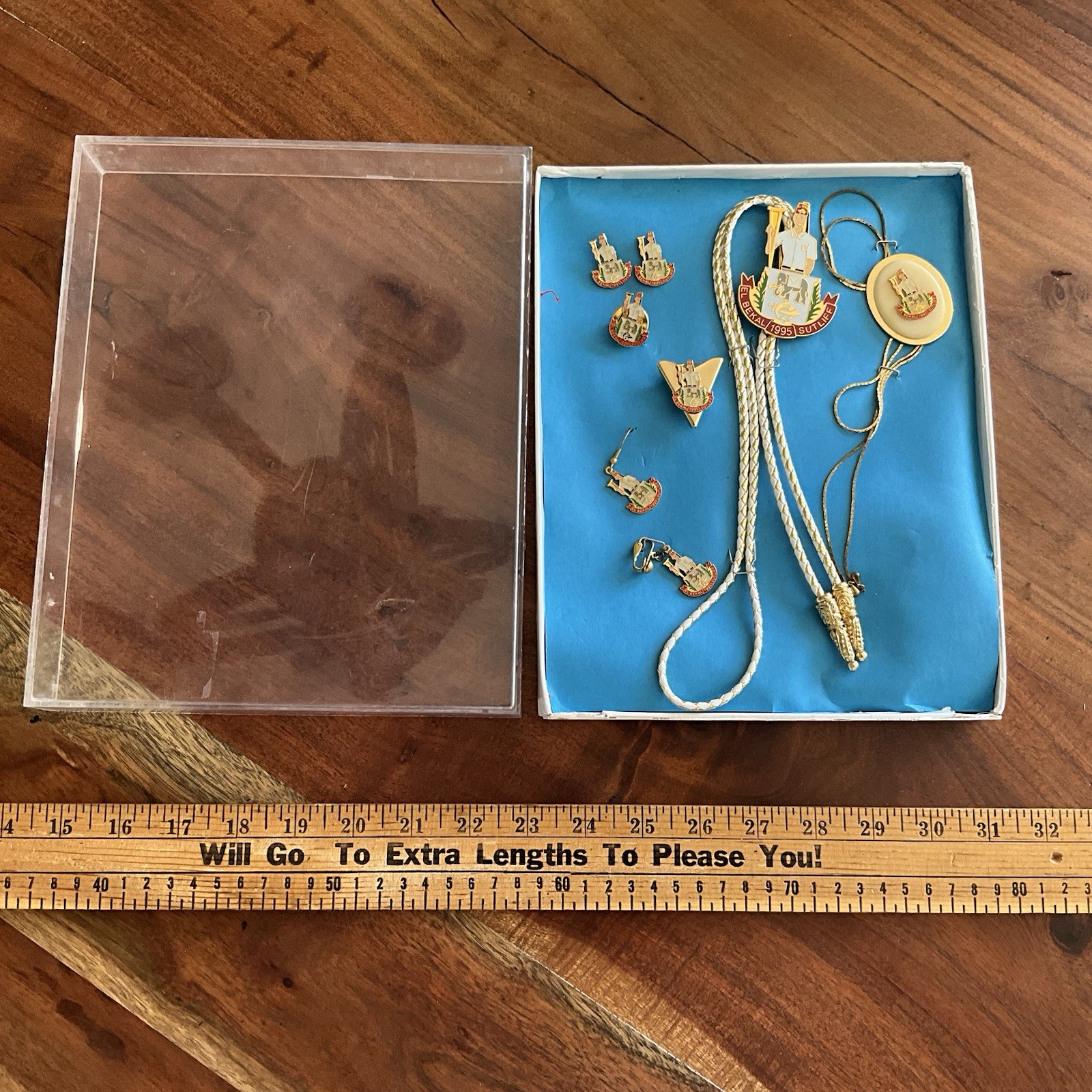 Vintage Shriners El Bekal Sutliff Bolo Tie Pins Cuff Links Vintage Shriners El Bekal Sutliff Bolo Tie Pins Cuff Links