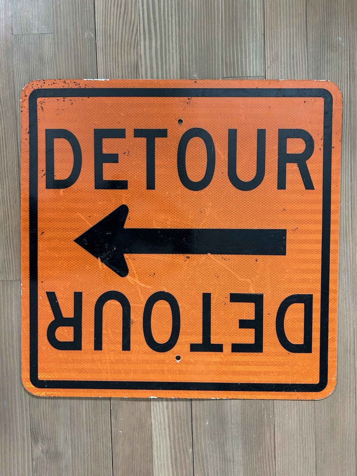 Detour Sign With Arrow 24x24” Left Or Right Pointing