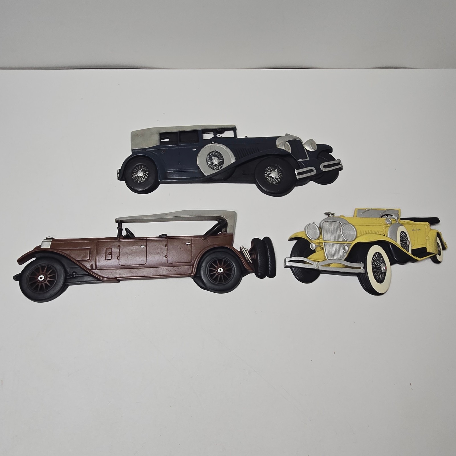 Vintage  Whitehall 1973 American Car Wall Hanging 3D Art  Plaques Rare Set