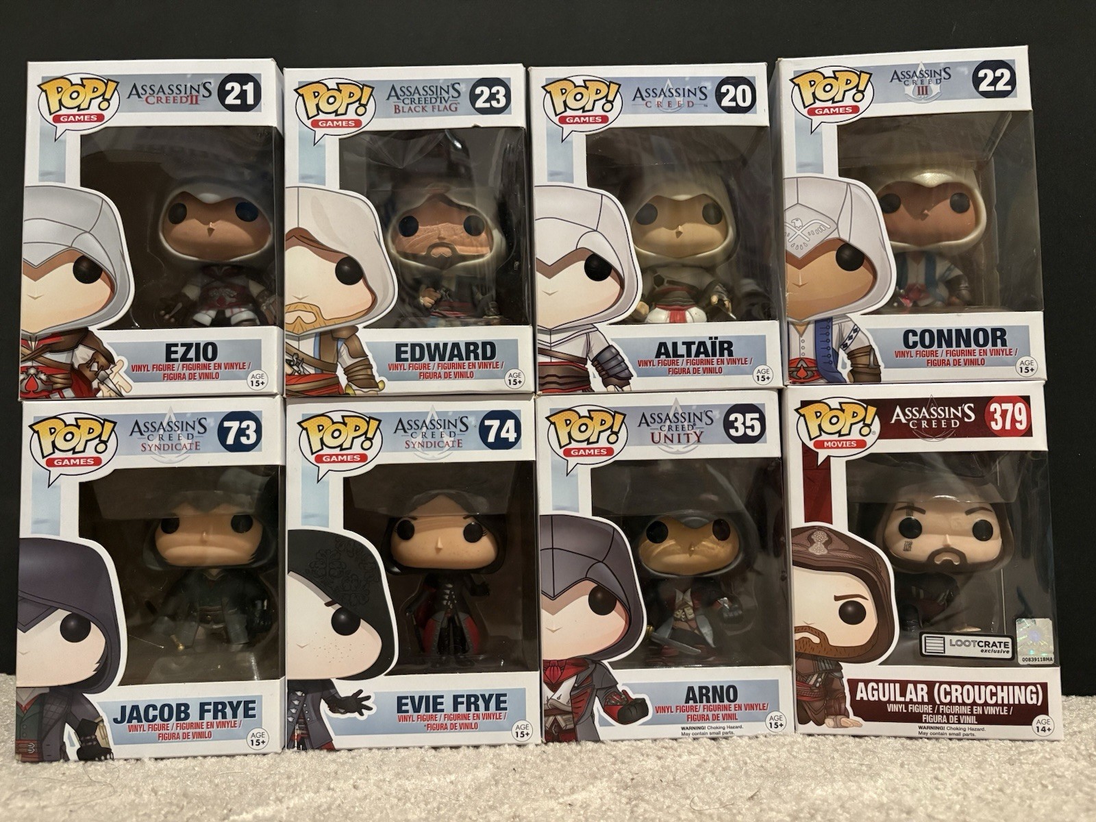 Funko Pop Vinyl Assassin\'s Creed Lot Ezio Edward Altair Connor Arno Etc.