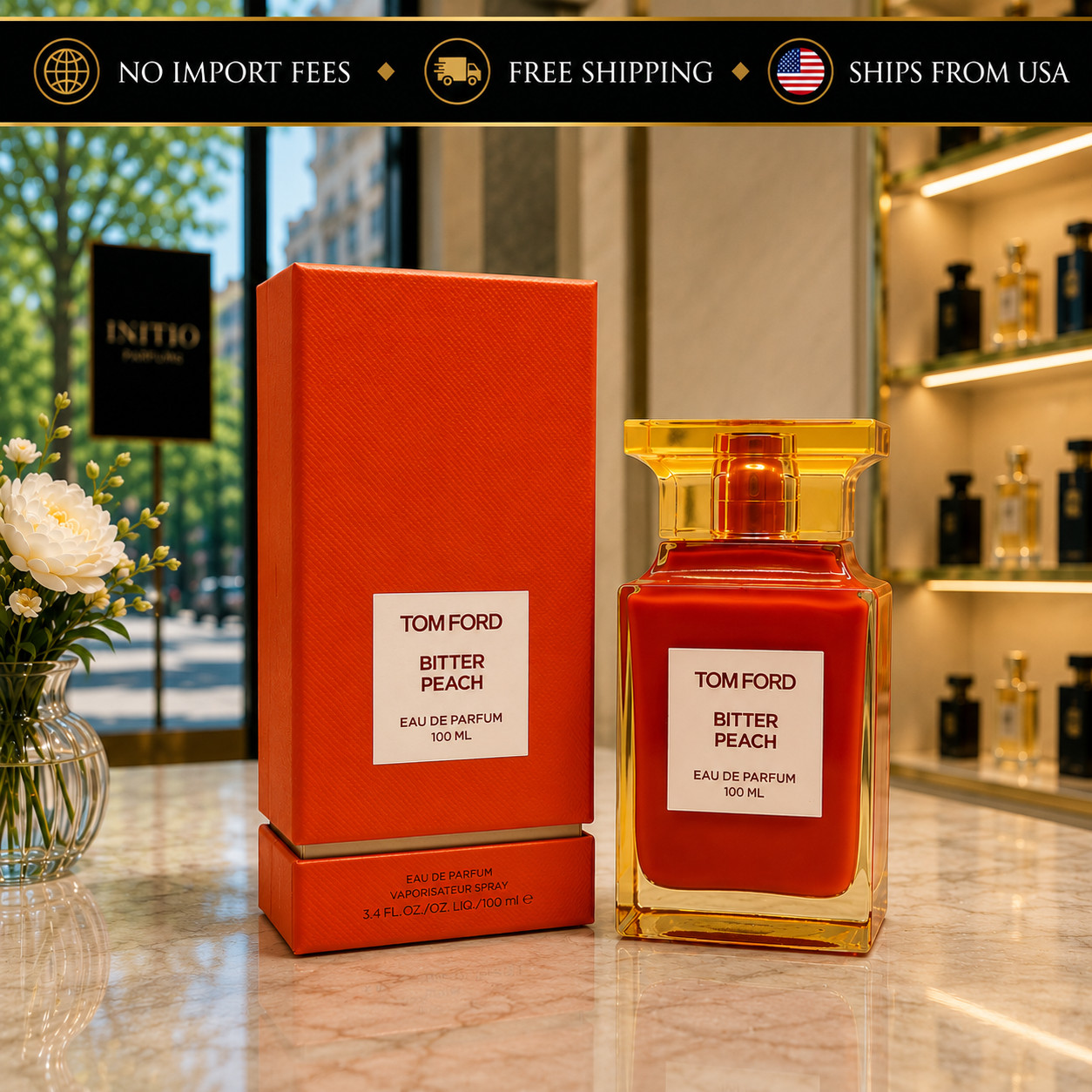 Tom Ford bitter peach  Eau de Parfum for unisex 100 ml New in Box TESTER