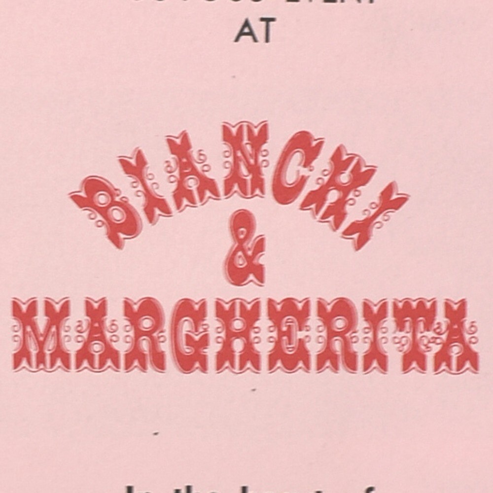 Vintage 1960s Bianchi And Margherita Restaurant Menu Opera New York City