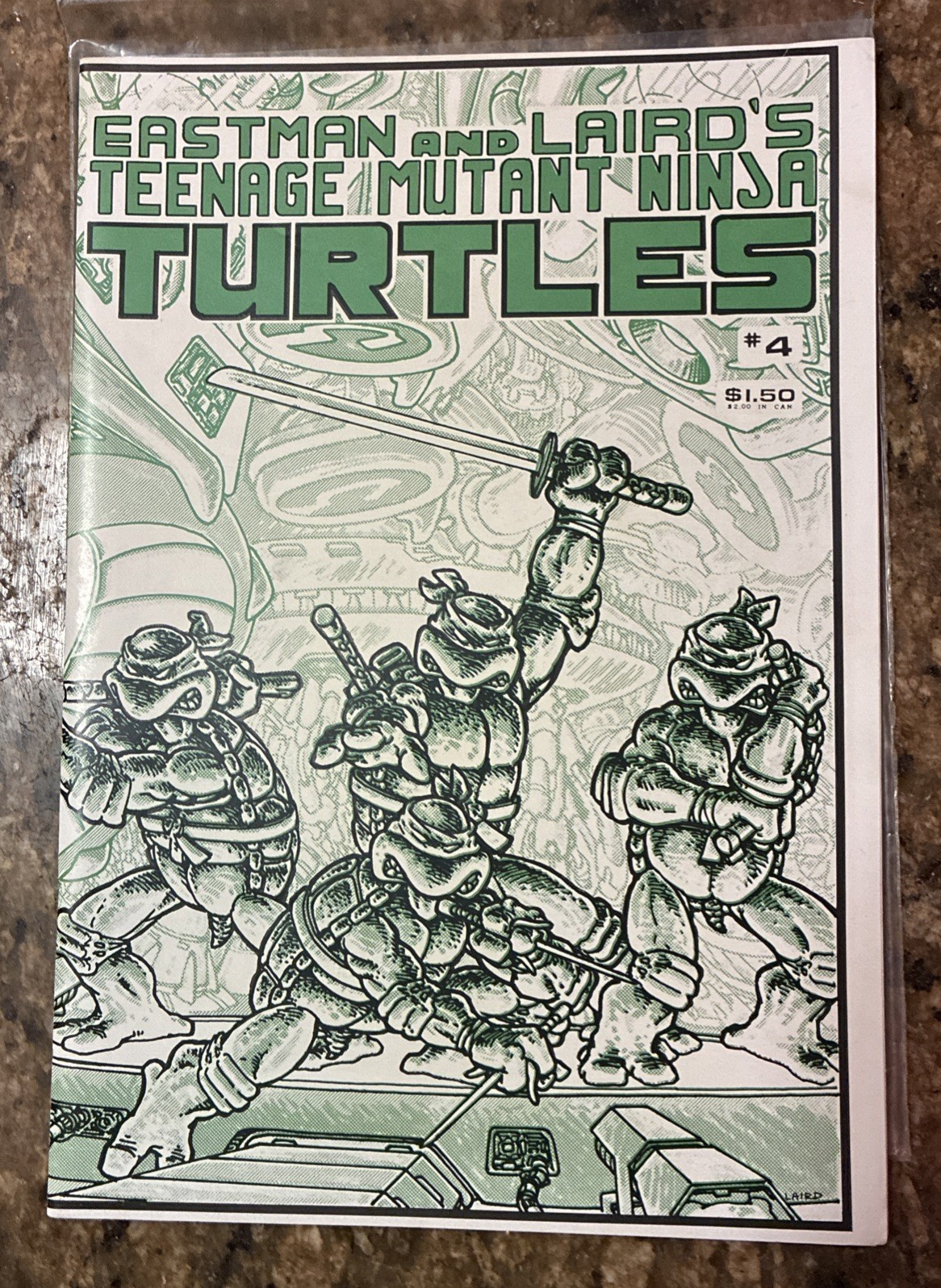Eastman and Laird's Teenage Mutant Ninja Turtles Issue #4 First Print 1985 