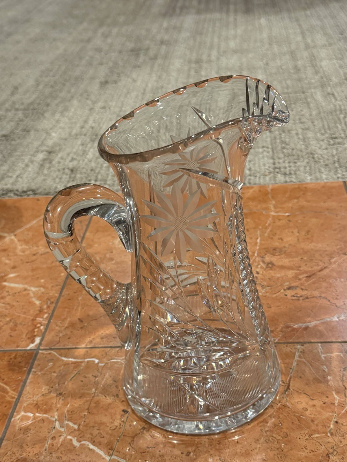 ANTIQUE AMERICAN BRILLIANT ABP CUT GLASS 9\