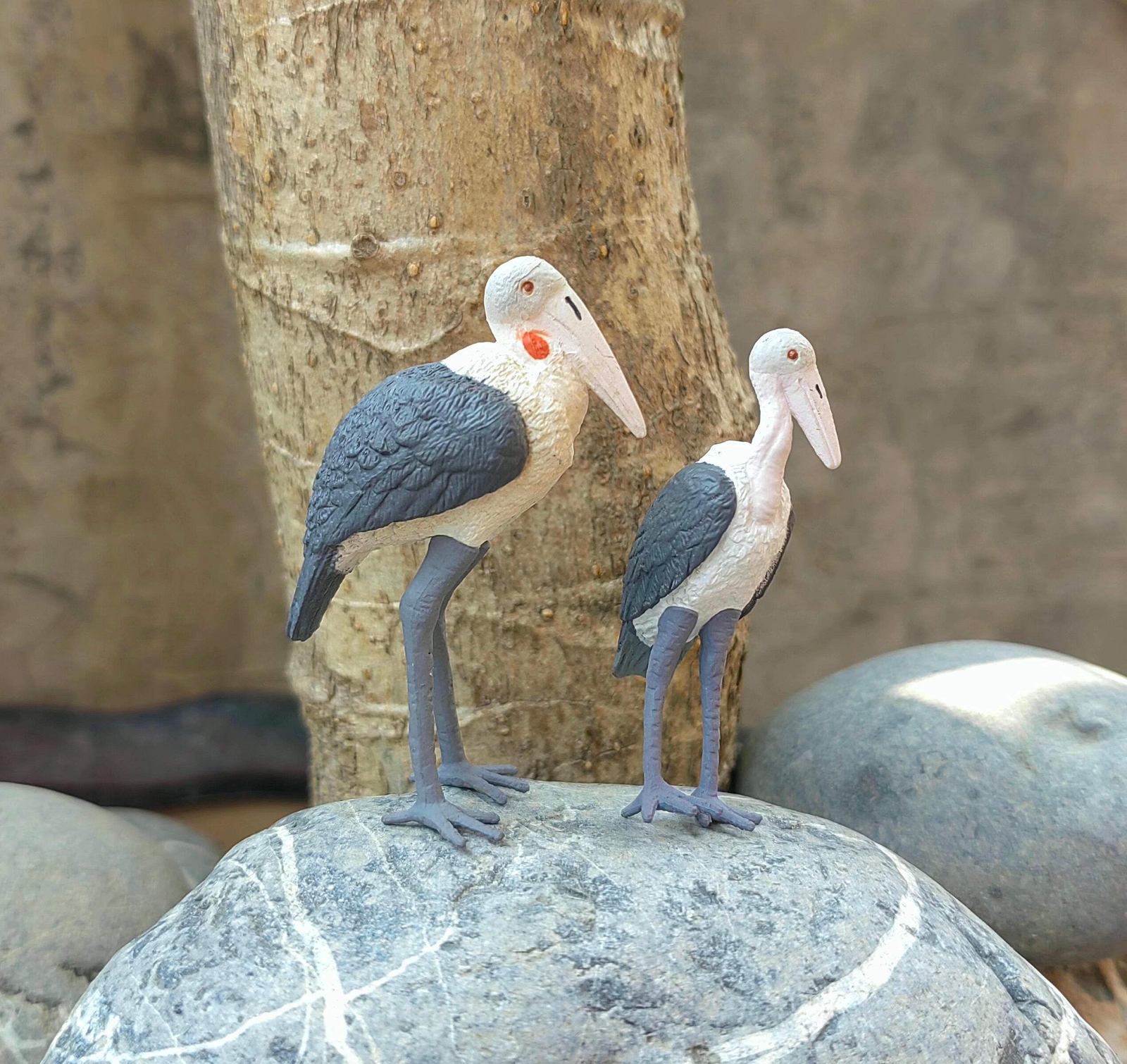 NOAH\'S PALS Stork Bird (Marabou) Animal PVC figurine figure Model pair in box