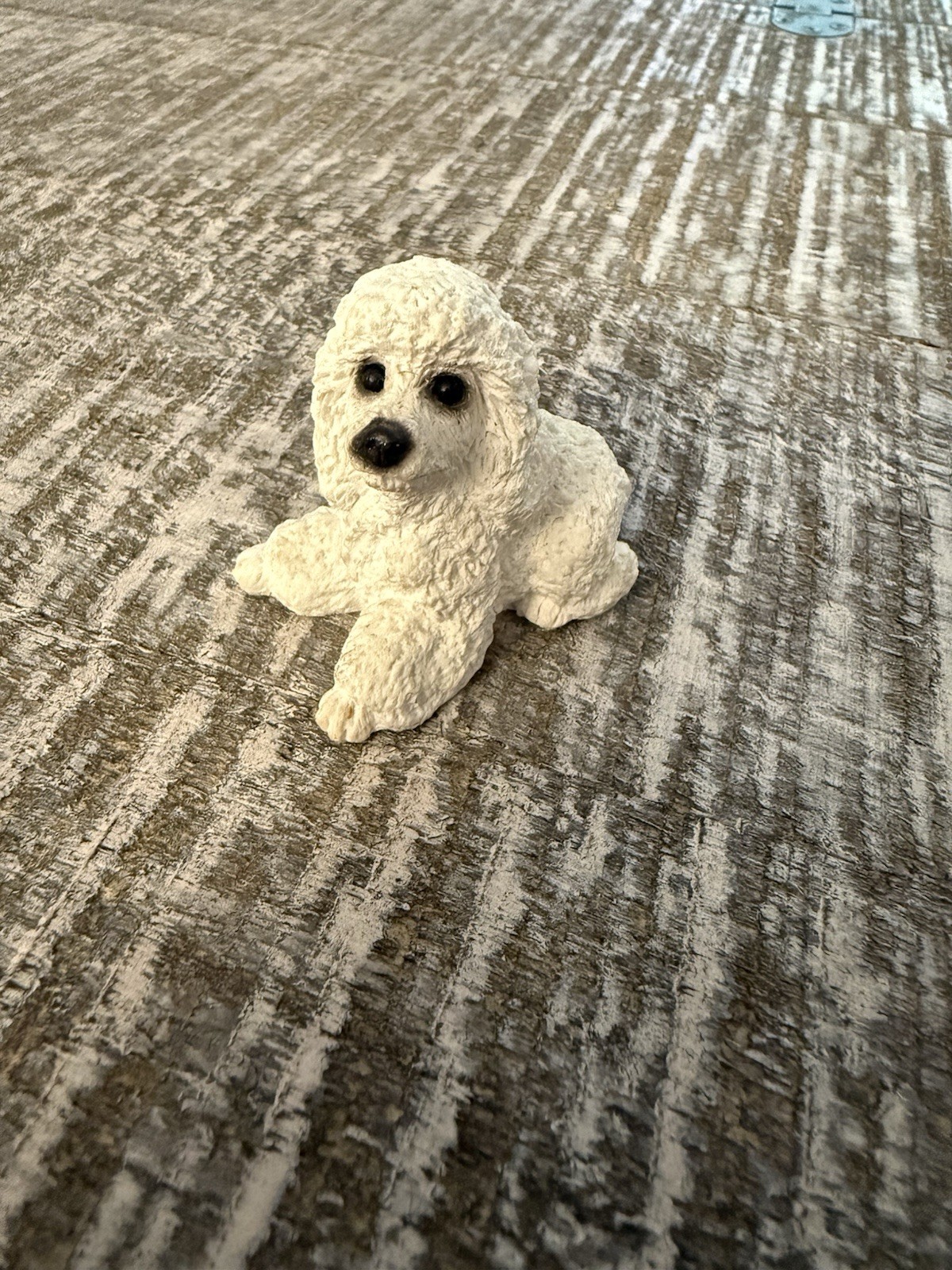 Stone Critters Littles WHITE POODLE DOG Figurine SCL-032 (2\