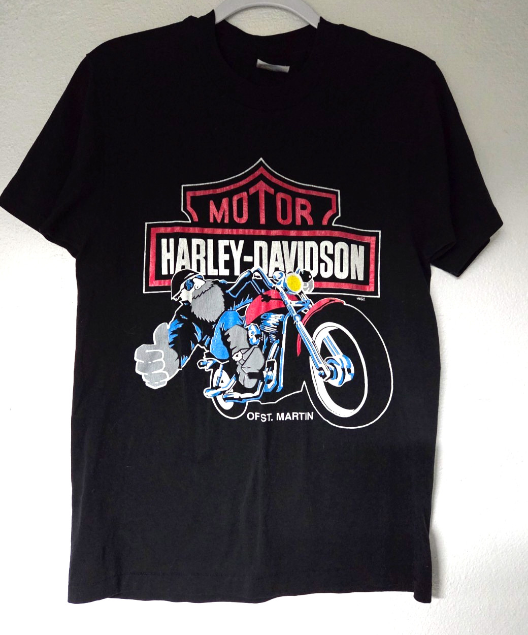 Vintage 90s Harley Davidson St Martin T-Shirt Shirt Medium M