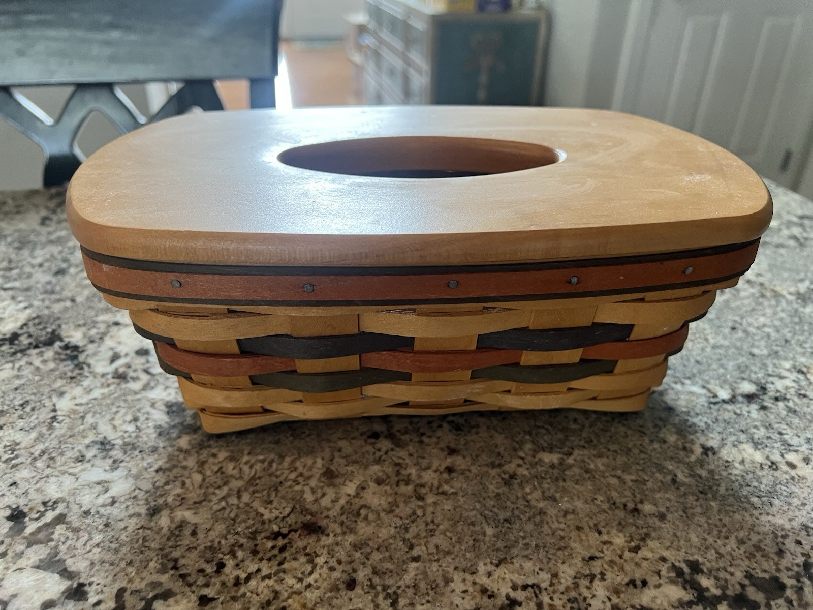 Longaberger 1998 Heritage Days Basket Family Signed Lid Liner Protector