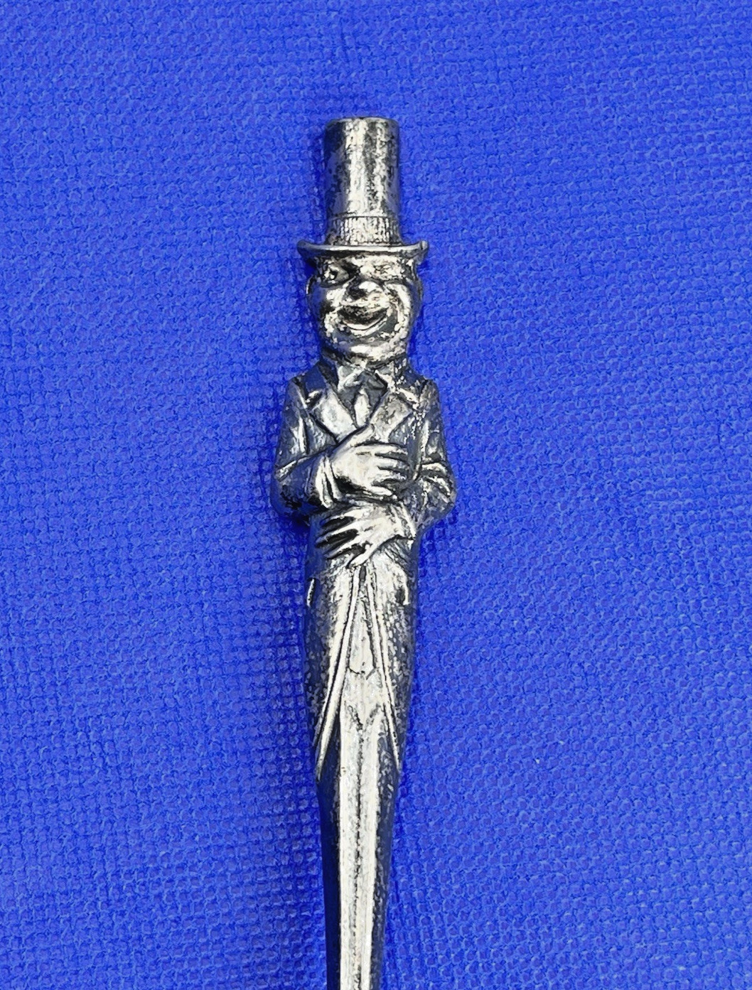 Vintage 1930\'s W.C. Fields Collectible Pewter Bar Cocktail Spoon 7.75\