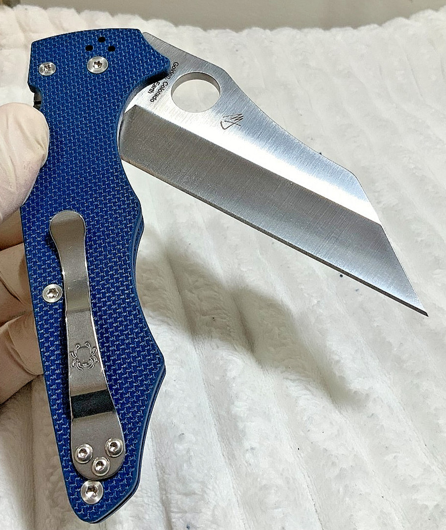 Spyderco YoJumbo Cobalt Blue (C253GPCBL) CPM SPY27 Wharncliffe Blade Folder