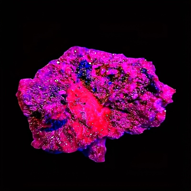 100G Wholesale Natural Ruby Raw Stone Specimen Crystal UV Reactive Collection