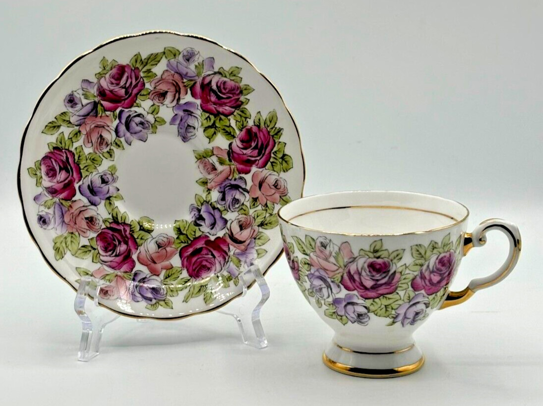 Vintage Tuscan Fine Bone China Cup & Saucer Set England
