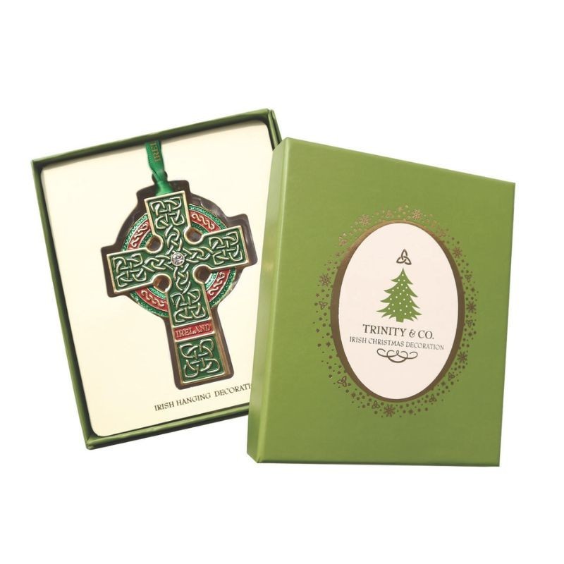 Allied Imports Souvenirs Irish Trinity Celtic Cross Metal Hanging Decor 3.5''