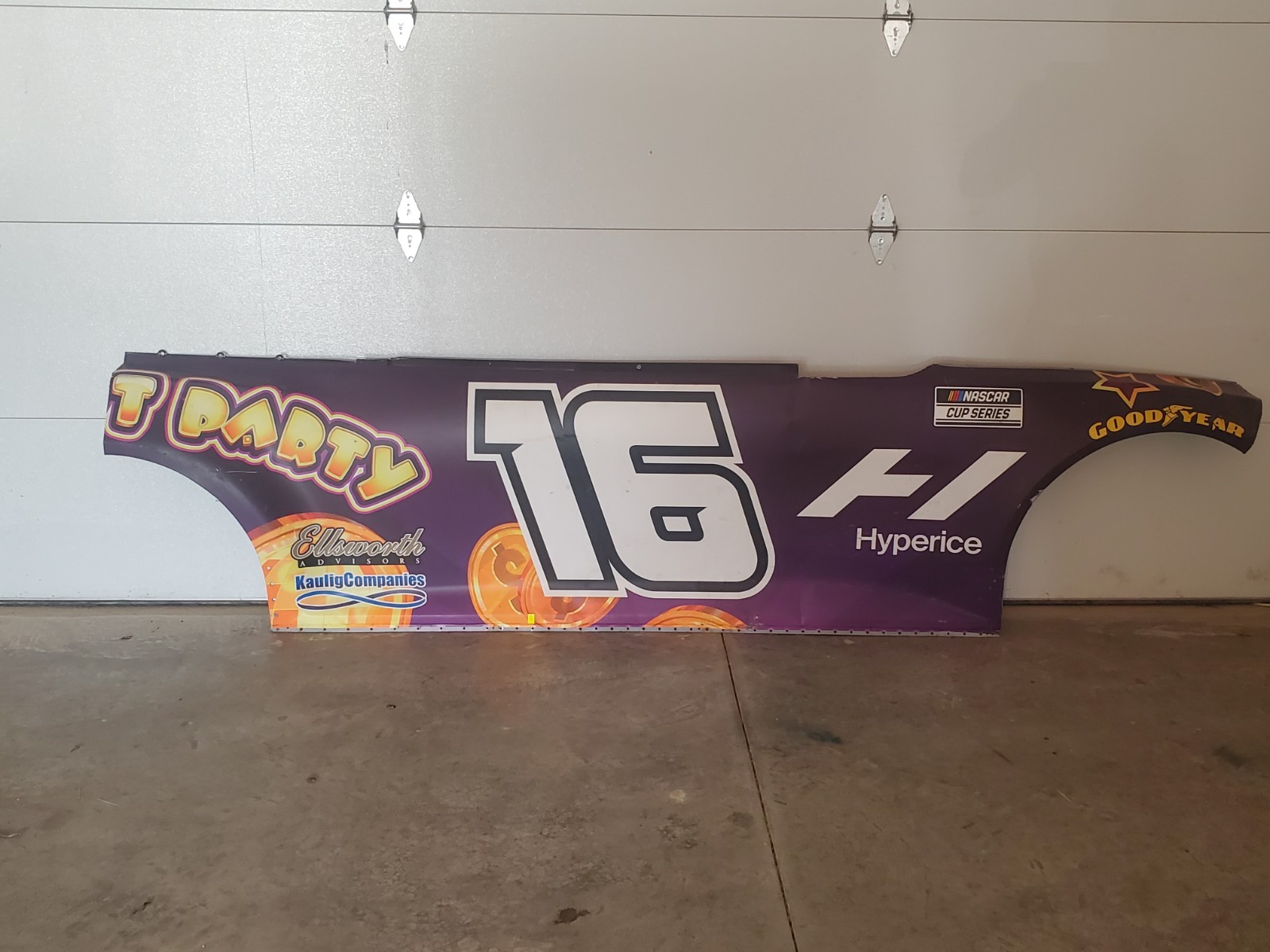 AJ Allmendinger Kaulig Racing Race Used Full Side Door NASCAR Sheetmetal RARE
