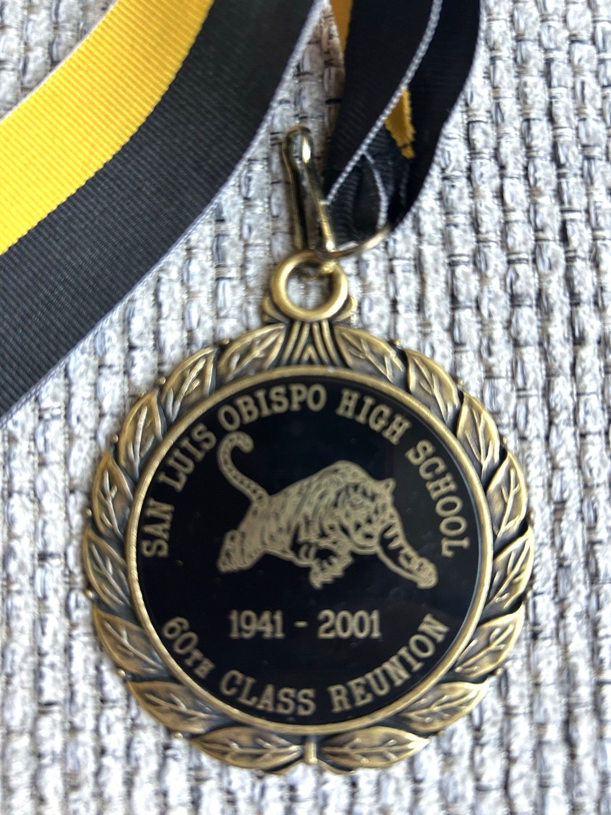 San Luis Obispo High School SLO 1941-2001 60th Class Reunion Commemorative Medal