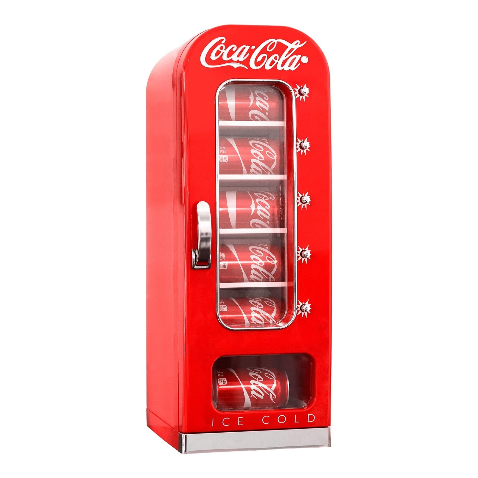 Coca-Cola Retro Vending Cooler 10 Can 18L Thermoelectric AC/DC Red Coca-Cola Retro Vending Cooler 10 Can 18L Thermoelectric AC/DC Red