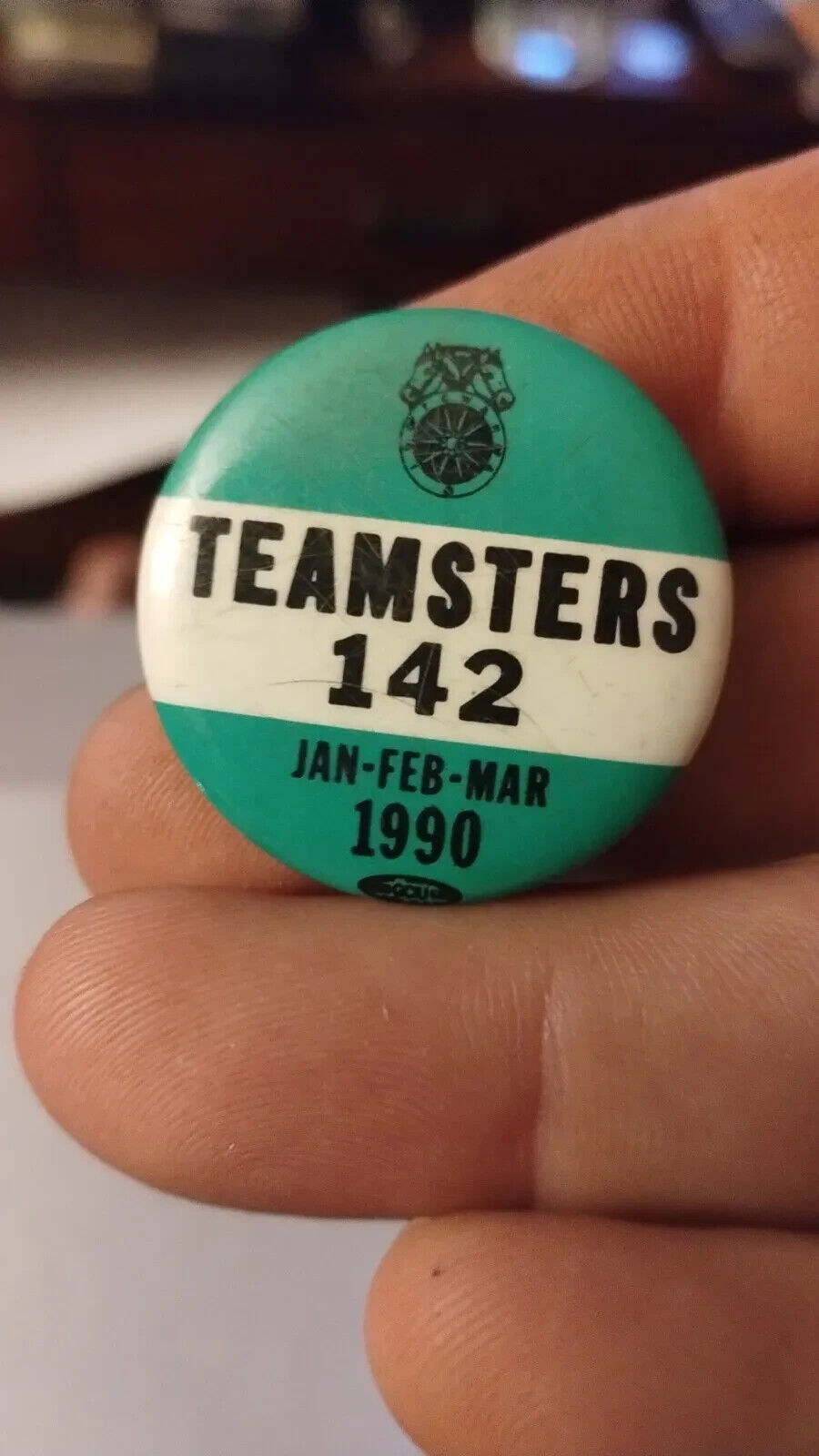 Vintage Union Pin teamsters 142