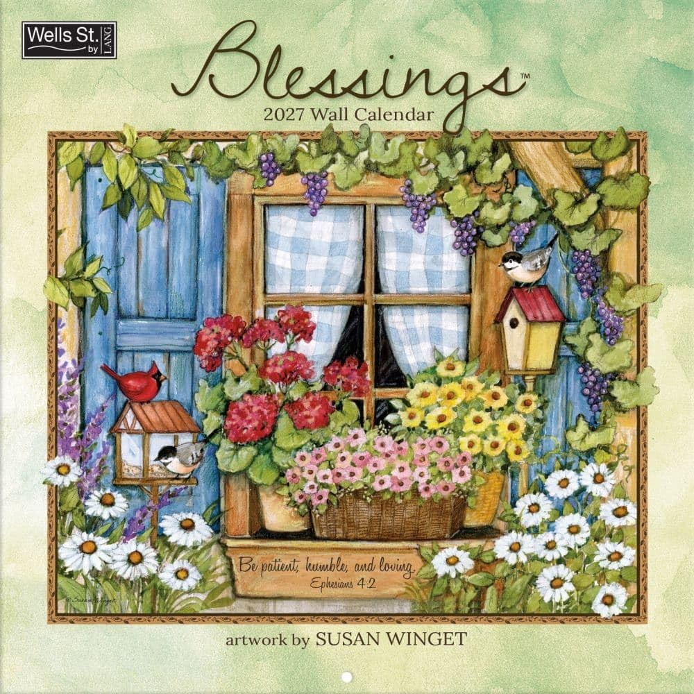 Lang Brands, LLC, Blessings 2027 Wall Calendar by Susan Winget