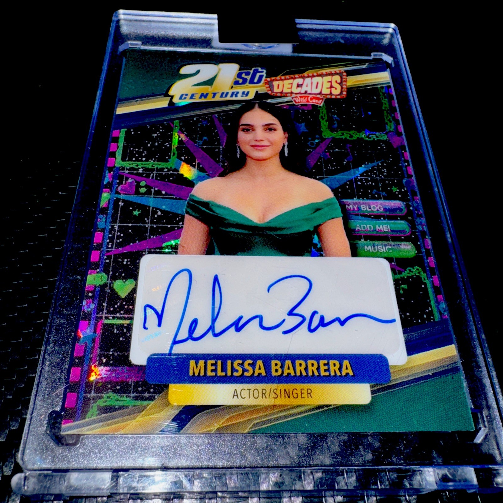 2026 Wild Card Decades 1/1 Melissa Barrera Auto Actress Multicolor Cracked Ice