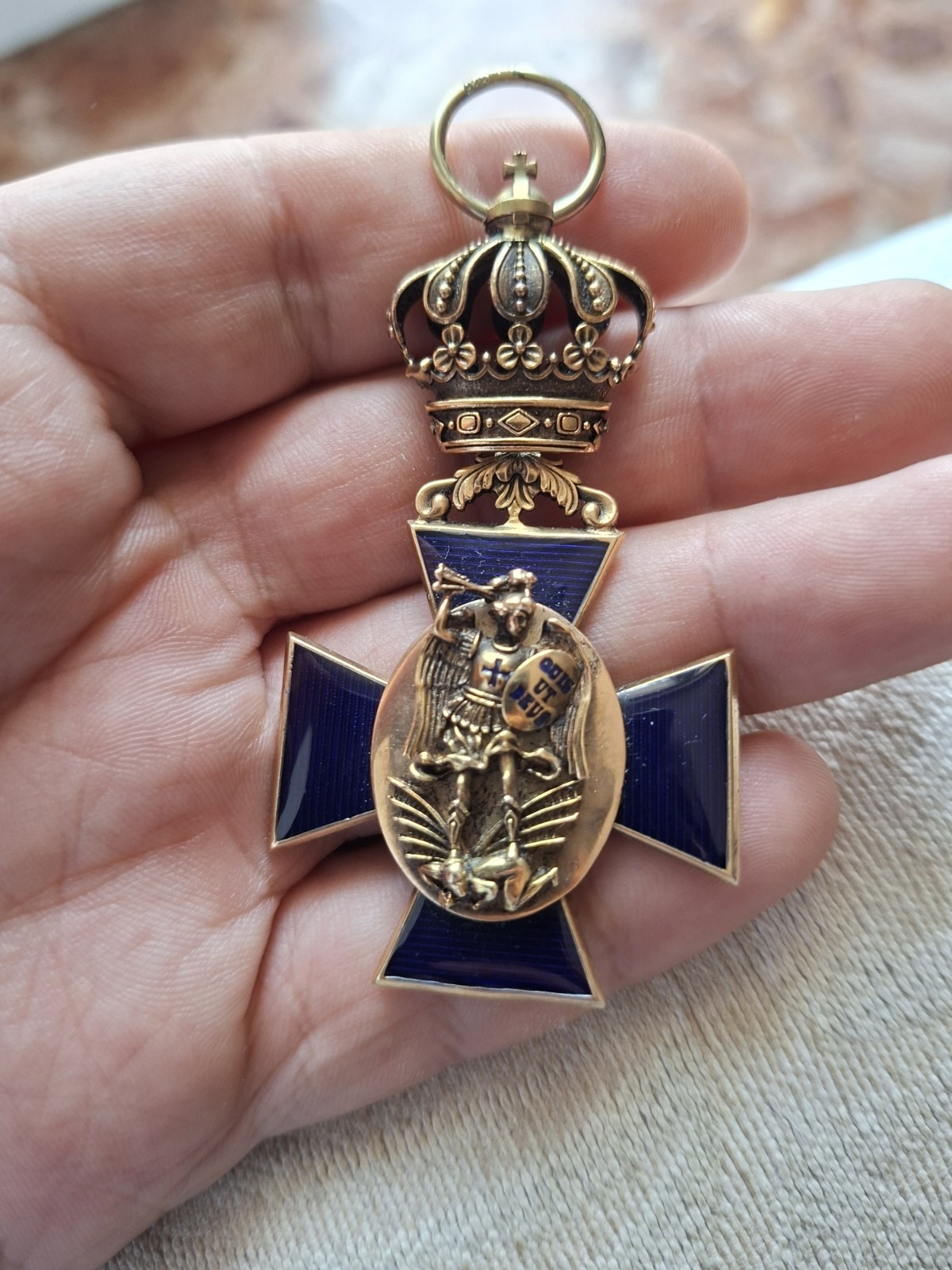German Medal. Bavarian Order of Merit of St. Michael - Cross, 3rd Class, WWI 