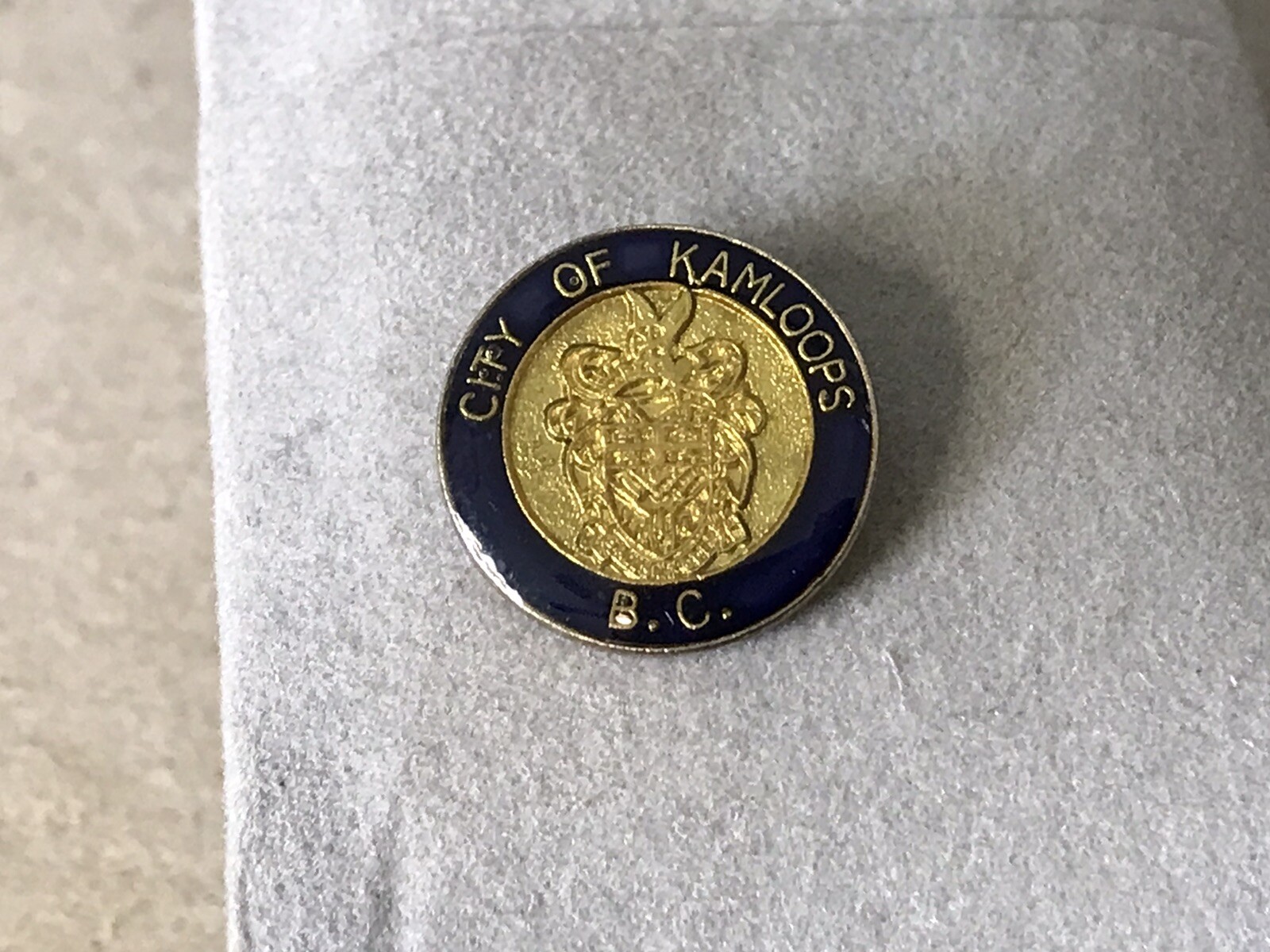 City of Kamloops BC Canada Pin Vintage Pinback