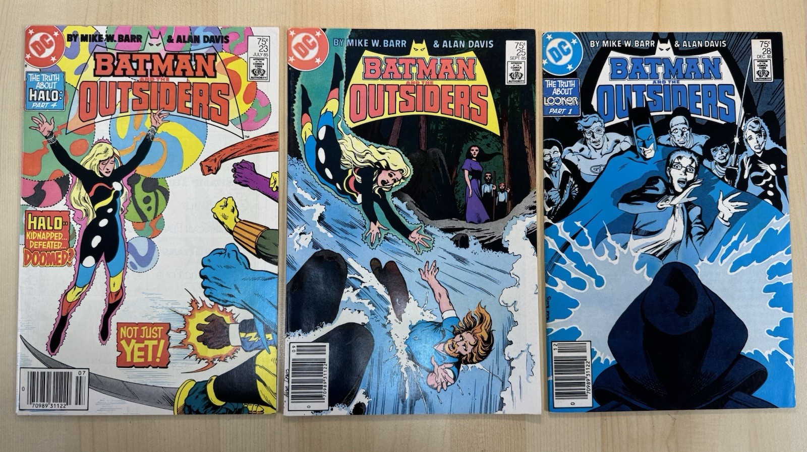 NM/NM+ Lot 3x Batman & the Outsiders #23 25 28, DC 1984  All Mark Jeweler 💎