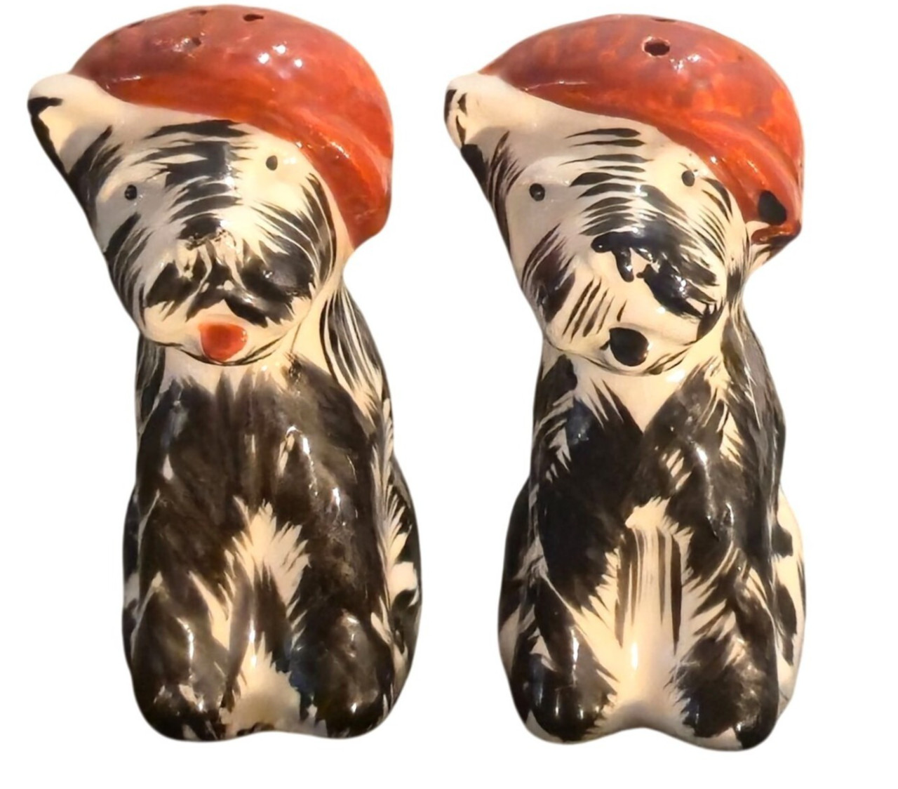 Vintage Scottie dogs Salt & pepper shakers 1950s Japan shaker set Dog lover gift