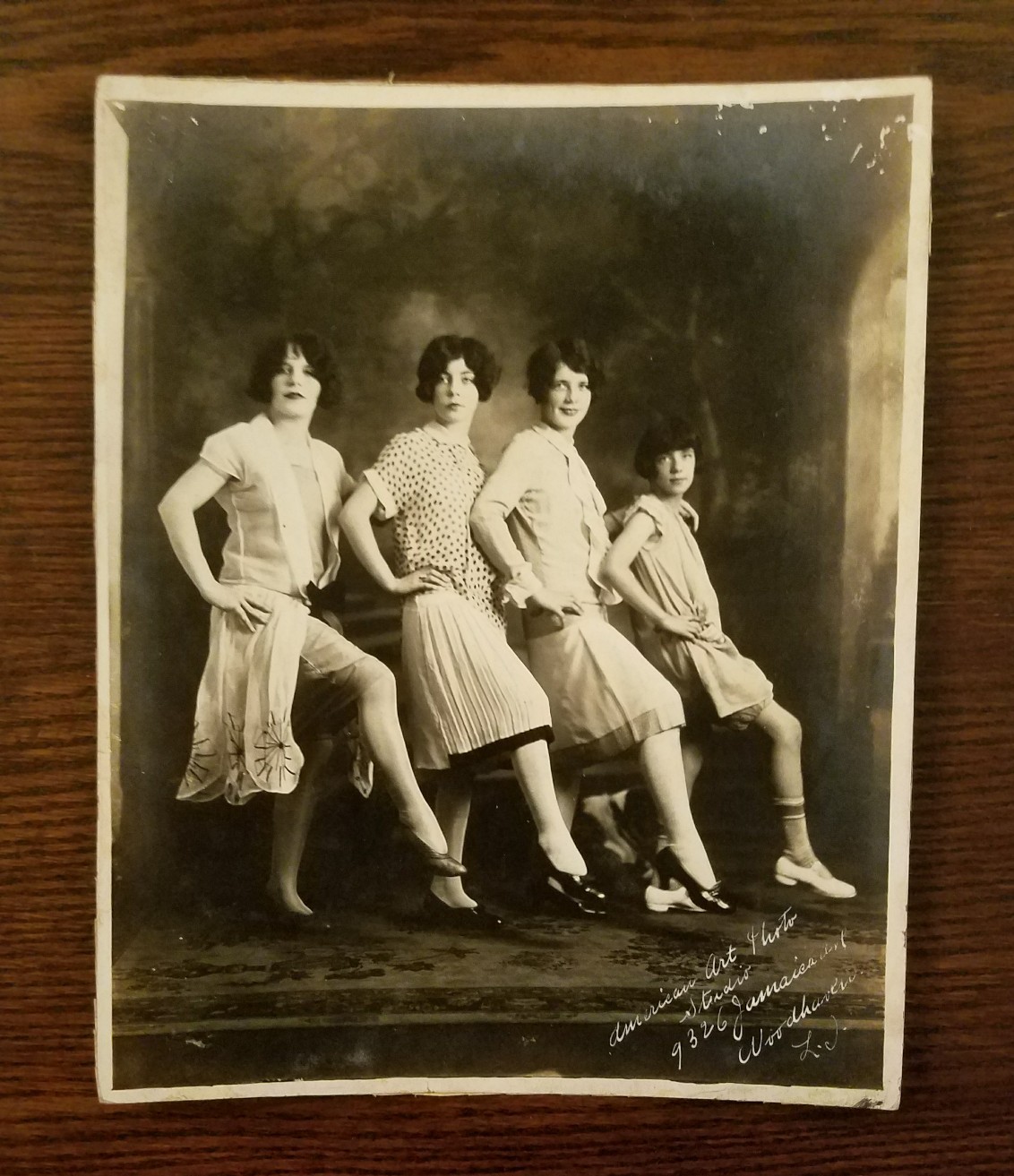 Vintage 1900s Black & White Family Portrait Photo by  American Art Photo Studio