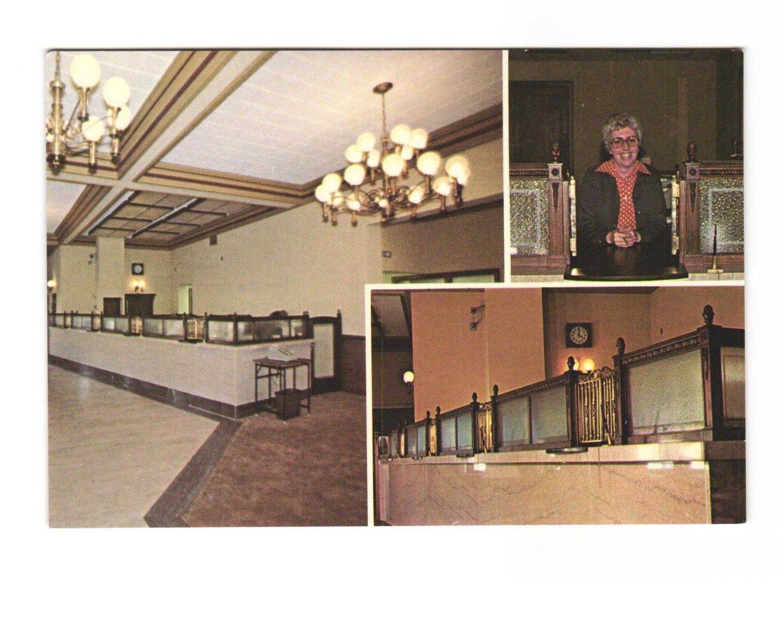 First State Bank 101 W Main St Hinton OK VTG postcard UNP