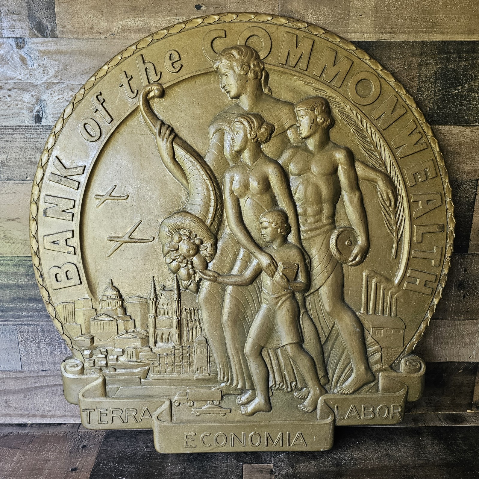 Bank Of The Commonwealth Art Deco Sign