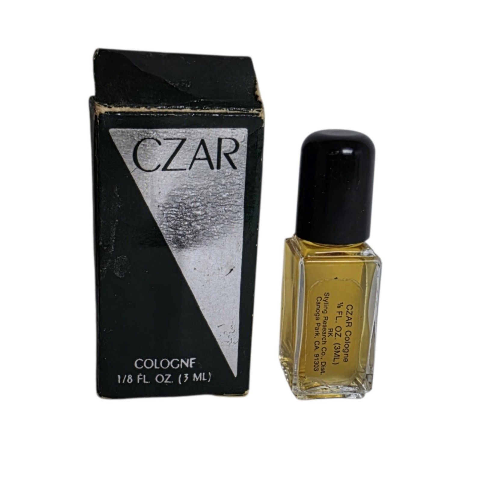 Vintage 1984 Czar Cologne RK Redken Labs Mini Splash 1/8 oz 3ml Rare NIB NOS