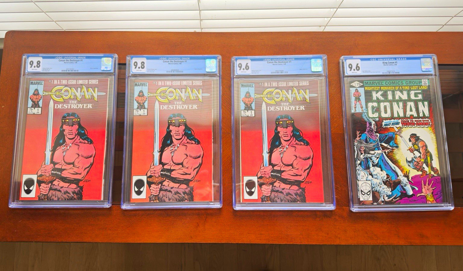 CONAN CGC LOT 4: Destroyer #1 2x 9.8, 1x 9.6 + King Conan #1 9.6 CONAN CGC LOT 4: Destroyer #1 2x 9.8, 1x 9.6 + King Conan #1 9.6