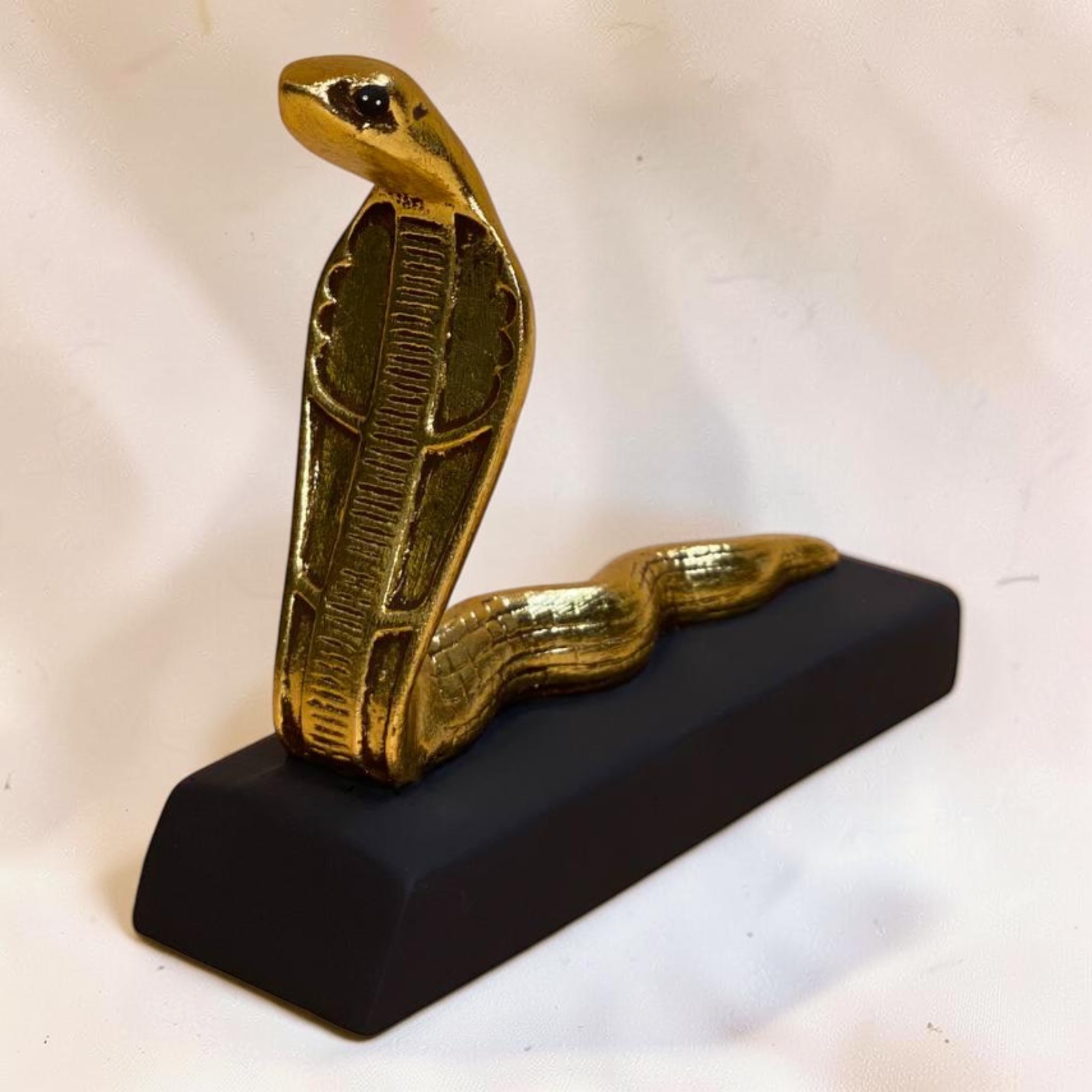 Rare Ancient Egyptian Antique Handmade Uraeus Cobra Statue Stone Pharaonic BC