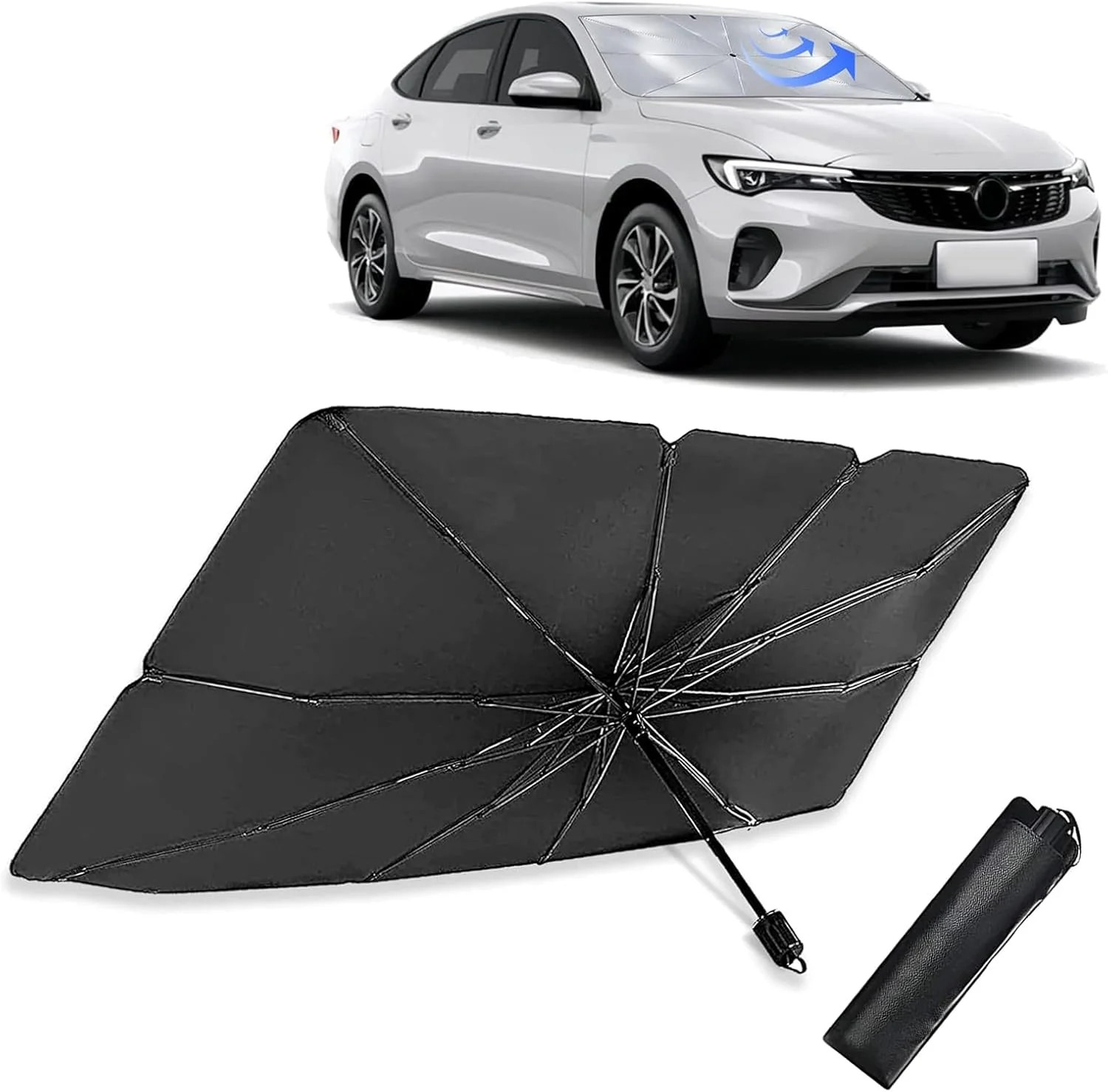 2025 Upgraded Car Windshield Sun Shade Umbrella, Foldable Car Umbrella Sunshade 2025 Upgraded Car Windshield Sun Shade Umbrella, Foldable Car Umbrella Sunshade
