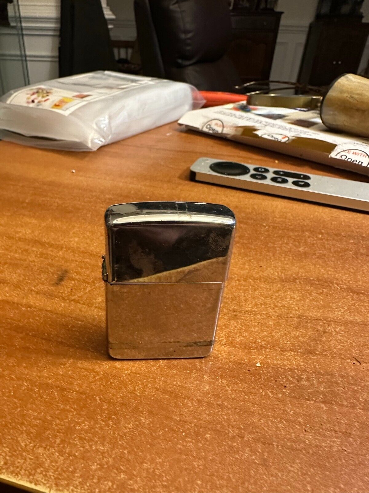 Stainless Steel Zippo Lighter Made in Bradford, PA. vintage
