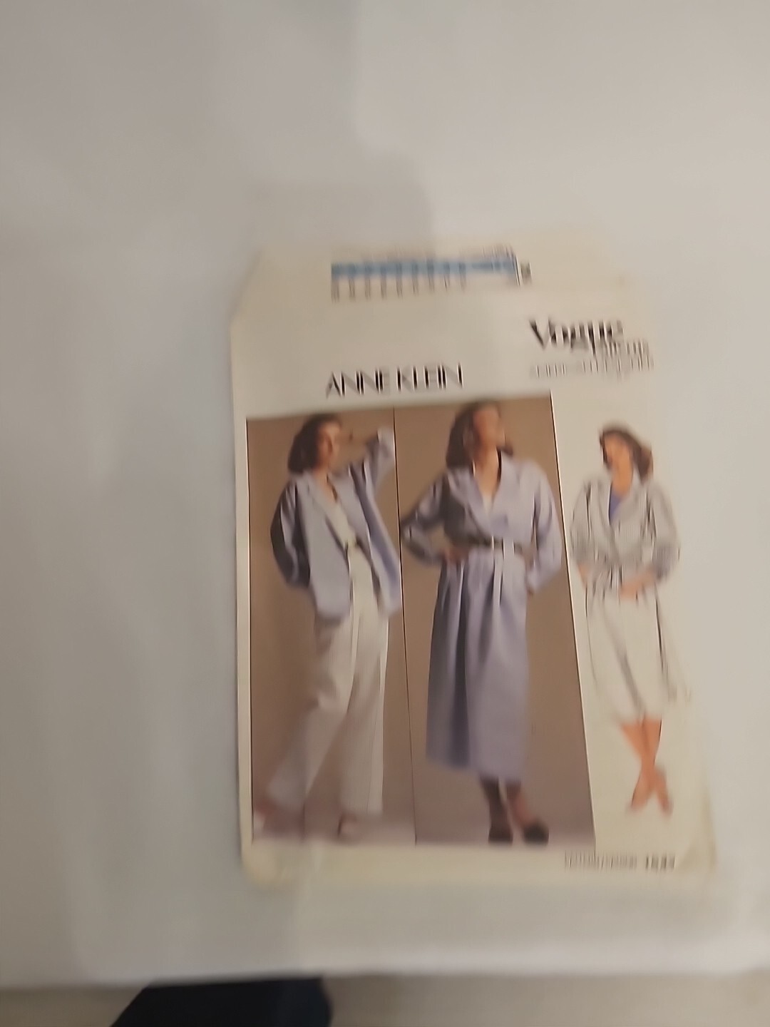 Vtg 1985 Vogue Patterns 1542 American Designer Anne Klein Uncut Misses 12 DIY